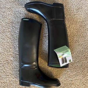 NWT Kids Black Dublin Waterproof Riding Boots Sz 3